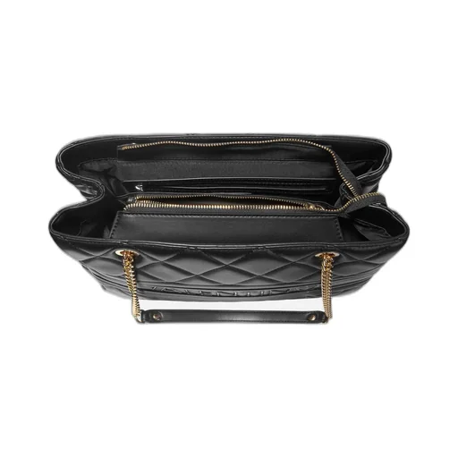 Valentino Kids Logo Lettering Quilted Tote Bag