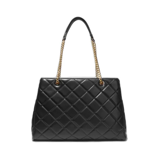 Valentino Kids Logo Lettering Quilted Tote Bag