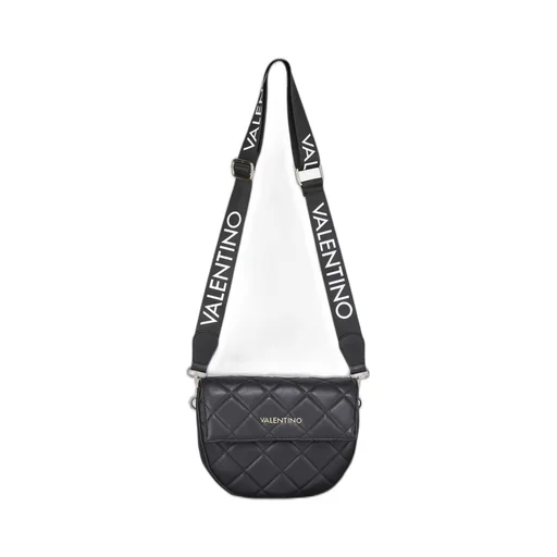 Valentino Kids Logo Lettering Quilted Crossbody Bag