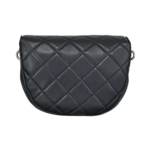 Valentino Kids Logo Lettering Quilted Crossbody Bag