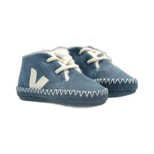 Veja Kids Baby Fured Lace-Up Sneakers
