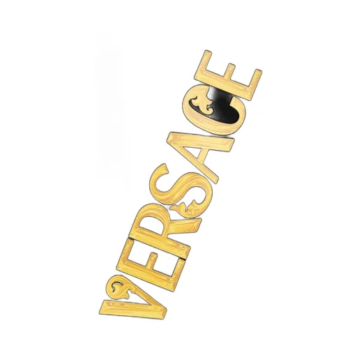 Versace Kids Logo Printed Buttoned Dress