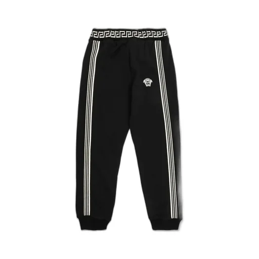 Versace Kids Logo Embroidered Track Pants