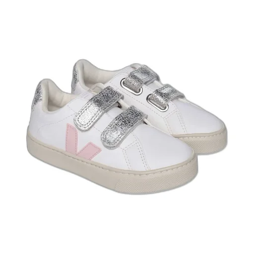 Veja Kids Touch-Strap Round Toe Sneakers