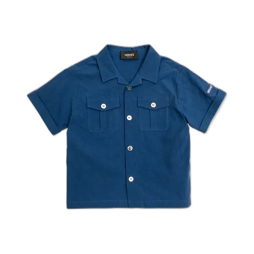 Versace Kids Logo Patch Shirt