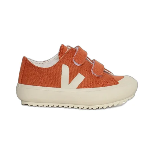 Veja Kids Logo Printed Touch-Strap Sneakers