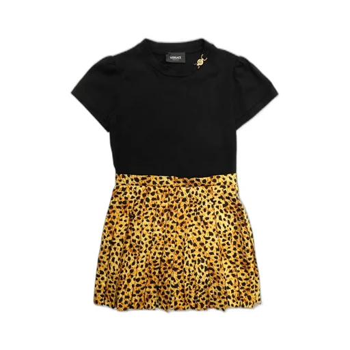 Versace Kids Leopard Printed Dress