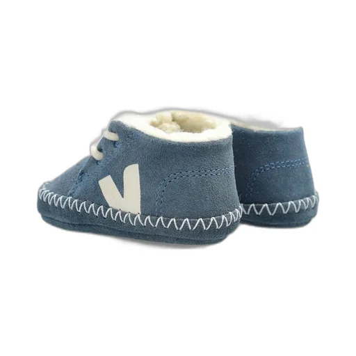 Veja Kids Baby Fured Lace-Up Sneakers