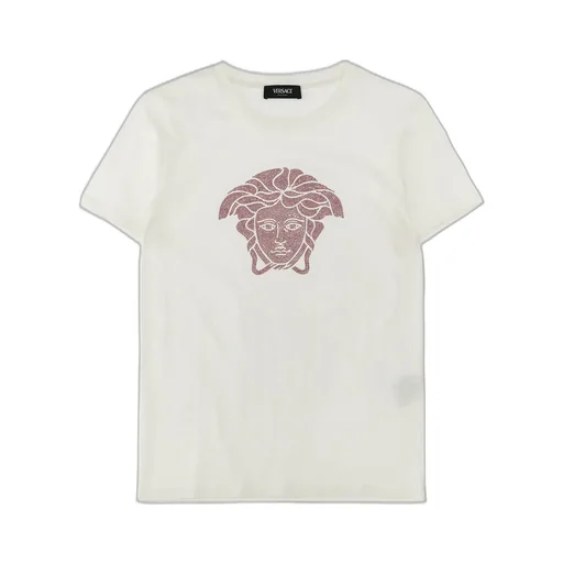 Versace Kids Medusa Embellished Crewneck T-Shirt