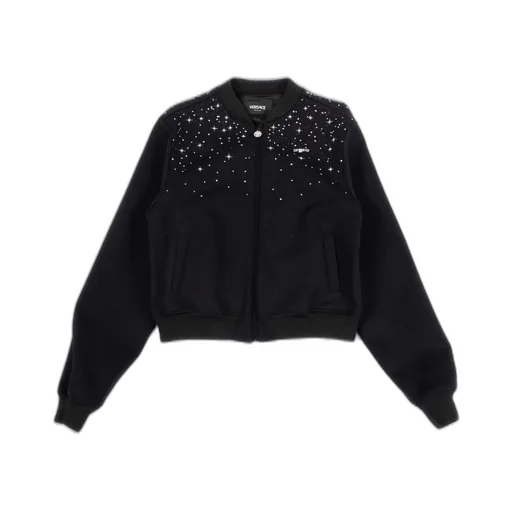 Versace Kids Embellished Bomber Jacket