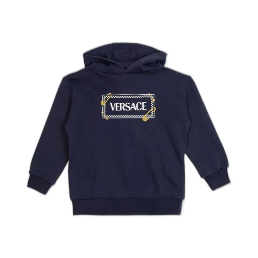 Versace Kids Safety Pin Logo Hoodie