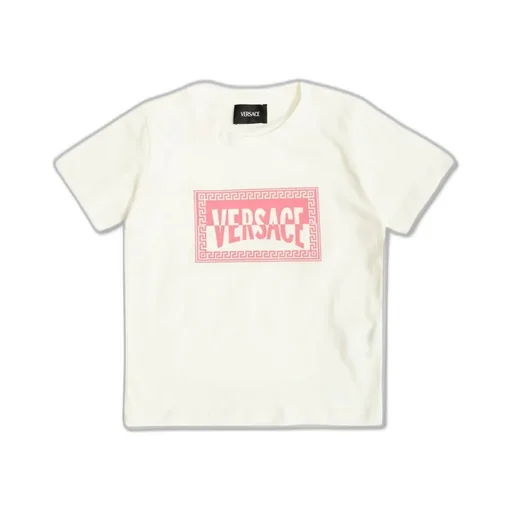 Versace Kids Logo Printed Crewneck T-Shirt