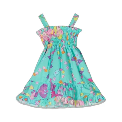 Versace Kids Orchid Baroque Sundress