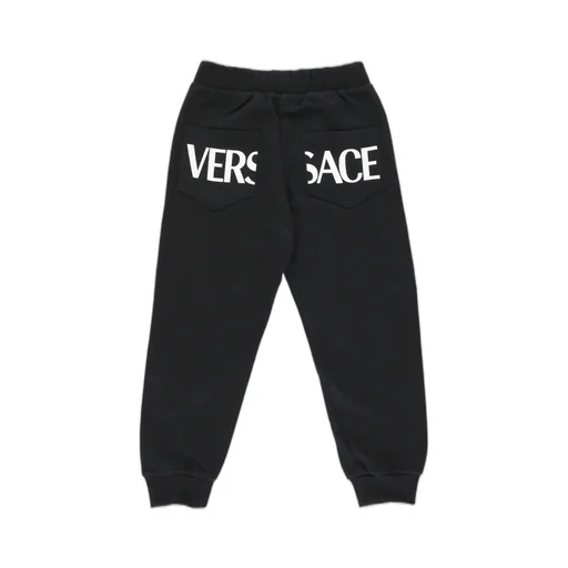Versace Kids Logo Printed Straight Leg Track Pants