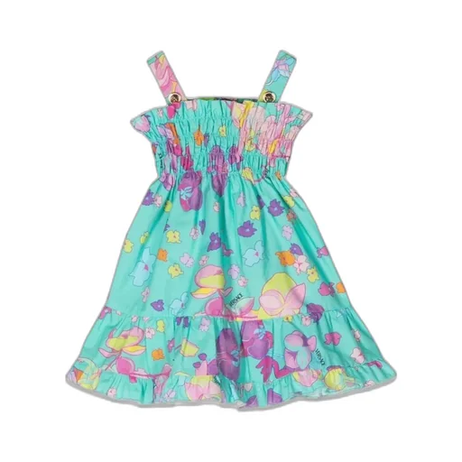 Versace Kids Orchid Baroque Sundress