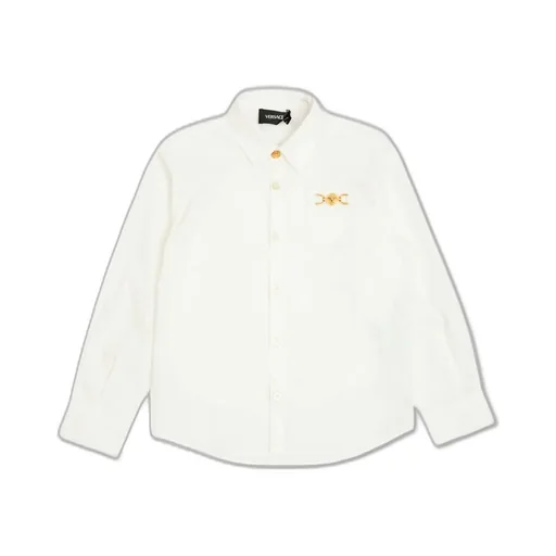 Versace Kids Logo Plaque Shirt