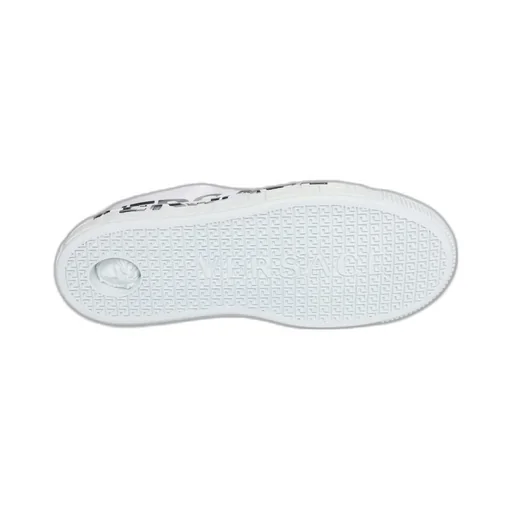Versace Kids Greca Round Toe Lace-Up Sneakers