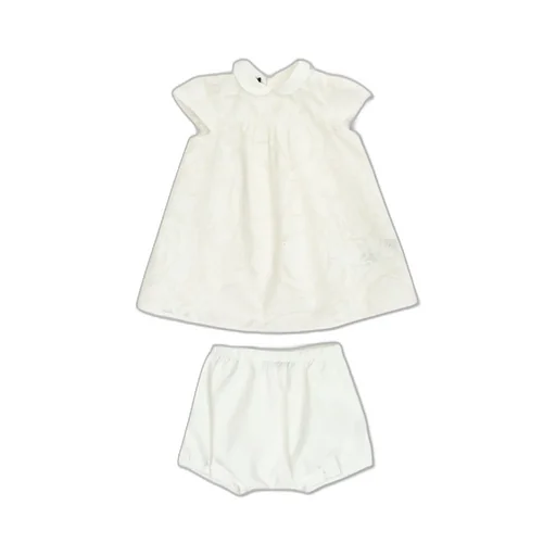 Versace Kids Floral Motif Ruffled Dress