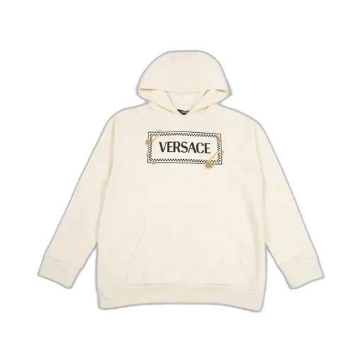 Versace Kids Safety Pin Logo Hoodie