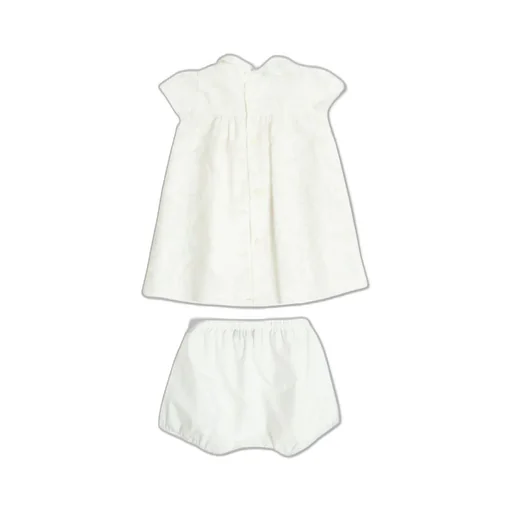 Versace Kids Floral Motif Ruffled Dress