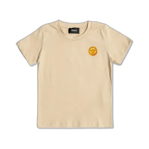 Versace Kids Logo Printed Crewneck T-Shirt