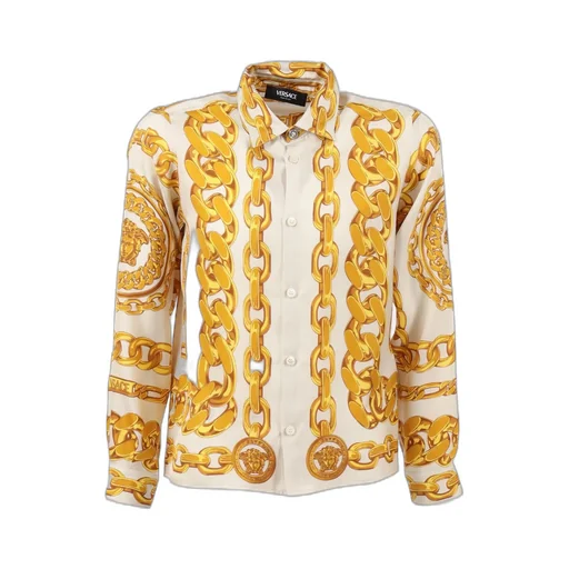 Versace Kids Pattern-Printed Long-Sleeved Shirt