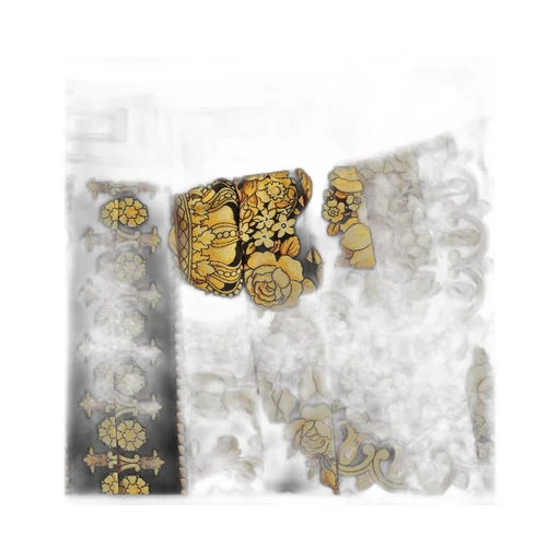 Versace Kids Barocco Printed Fully Pleated Mini Skirt