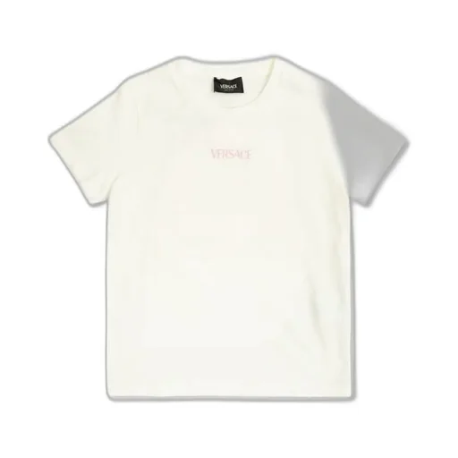 Versace Kids Logo Printed Crewneck T-Shirt
