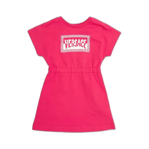 Versace Kids Logo Printed Dress