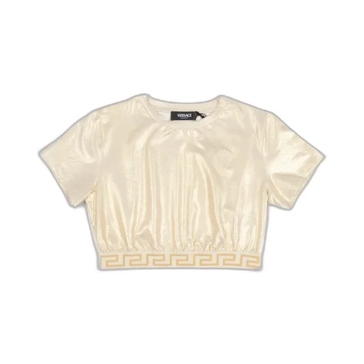 Versace Kids Crewneck Cropped Top