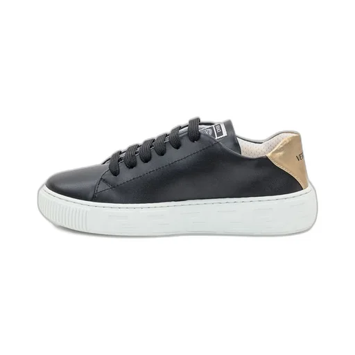 Versace Kids Greca-Detailed Lace-Up Sneakers