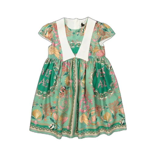 Versace Kids Printed Dress