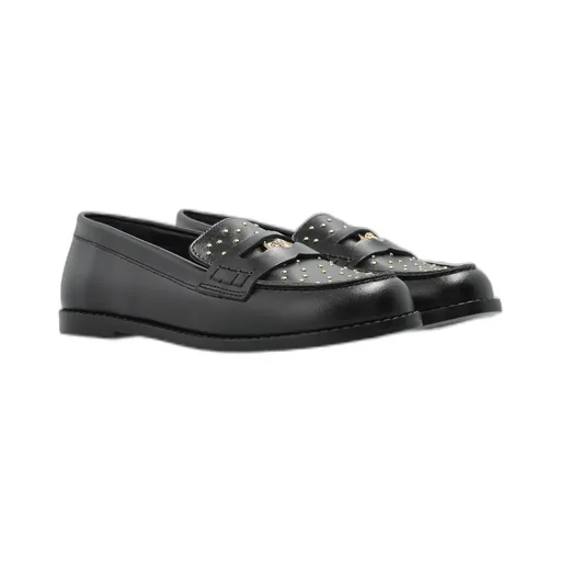 Versace Kids Embellished Slip-On Loafers