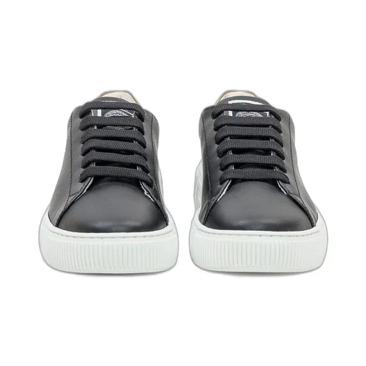 Versace Kids Greca-Detailed Lace-Up Sneakers