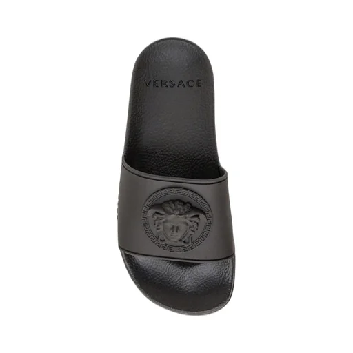 Versace Kids Medusa Embossed Slip-On Slides