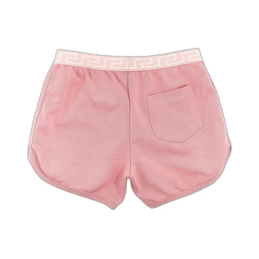 Versace Kids Logo Embellished Elasticated Waistband Shorts