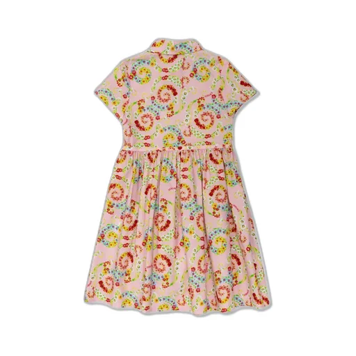 Versace Kids Floral Swirl Kids Shirt Dress