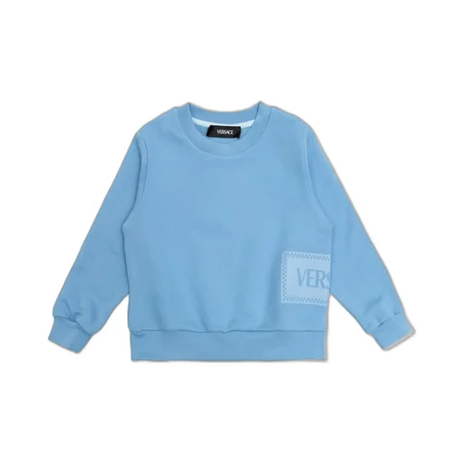 Versace Kids Logo Printed Crewneck Sweatshirt