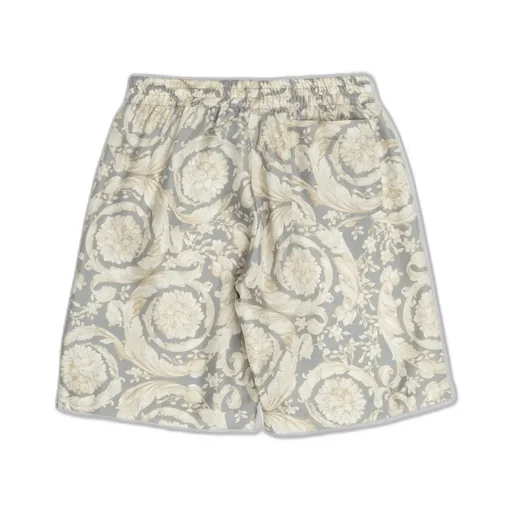 Versace Kids Barocco Printed Elastic Waist Shorts