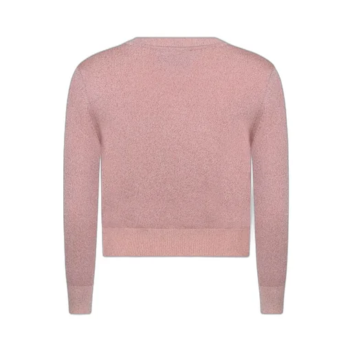 Versace Kids Logo-Embroidered Crewneck Glitter Jumper