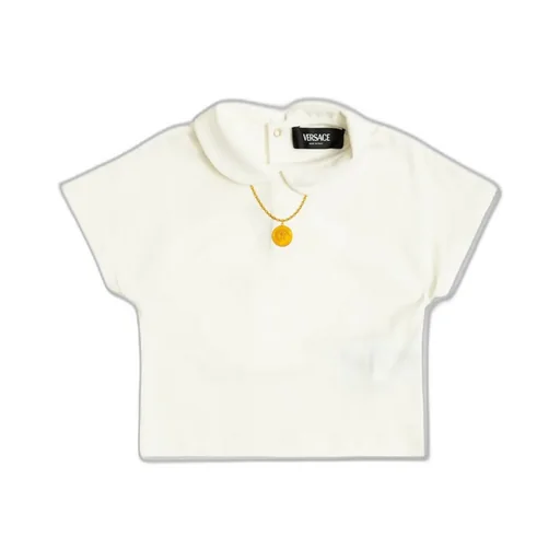 Versace Kids Necklace Printed Collared Top