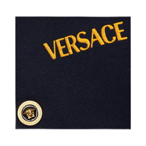 Versace Kids Logo Embroidered Bomber Jacket