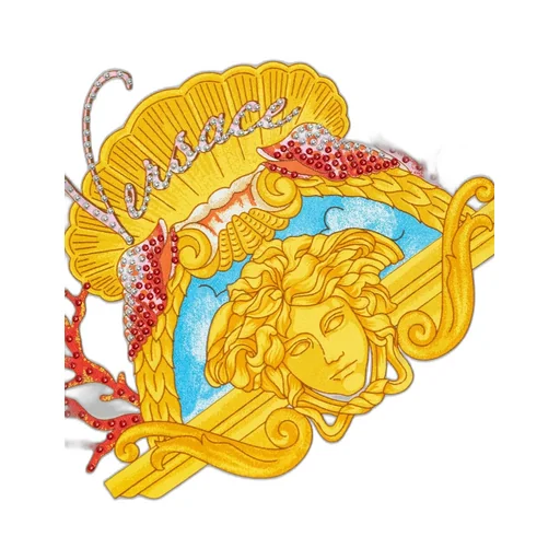Versace Kids Studded Medusa Coral Kids T-Shirt