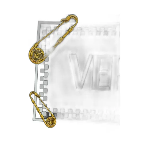 Versace Kids Safety Pin Logo Printed T-Shirt
