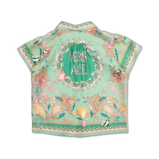Versace Kids Pattern-Printed Short-Sleeved Shirt