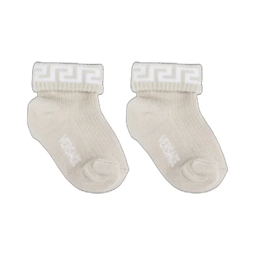 Versace Kids Logo Intarsia Two Pack Of Socks