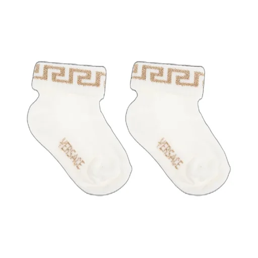 Versace Kids Logo Intarsia Two Pack Of Socks