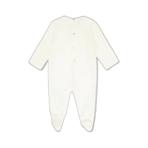 Versace Kids Safety Pin Logo Baby Sleepsuit