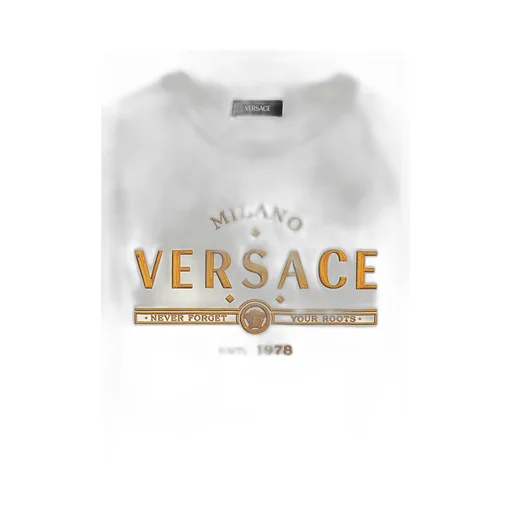 Versace Kids Logo Printed Crewneck T-Shirt