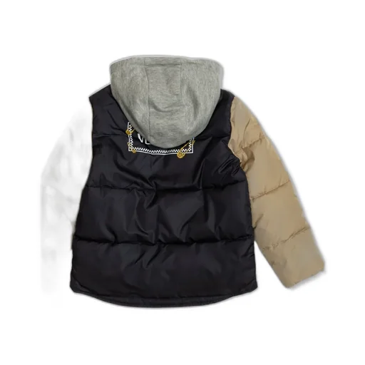 Versace Kids Insulated Button-Up Hooded Jacket